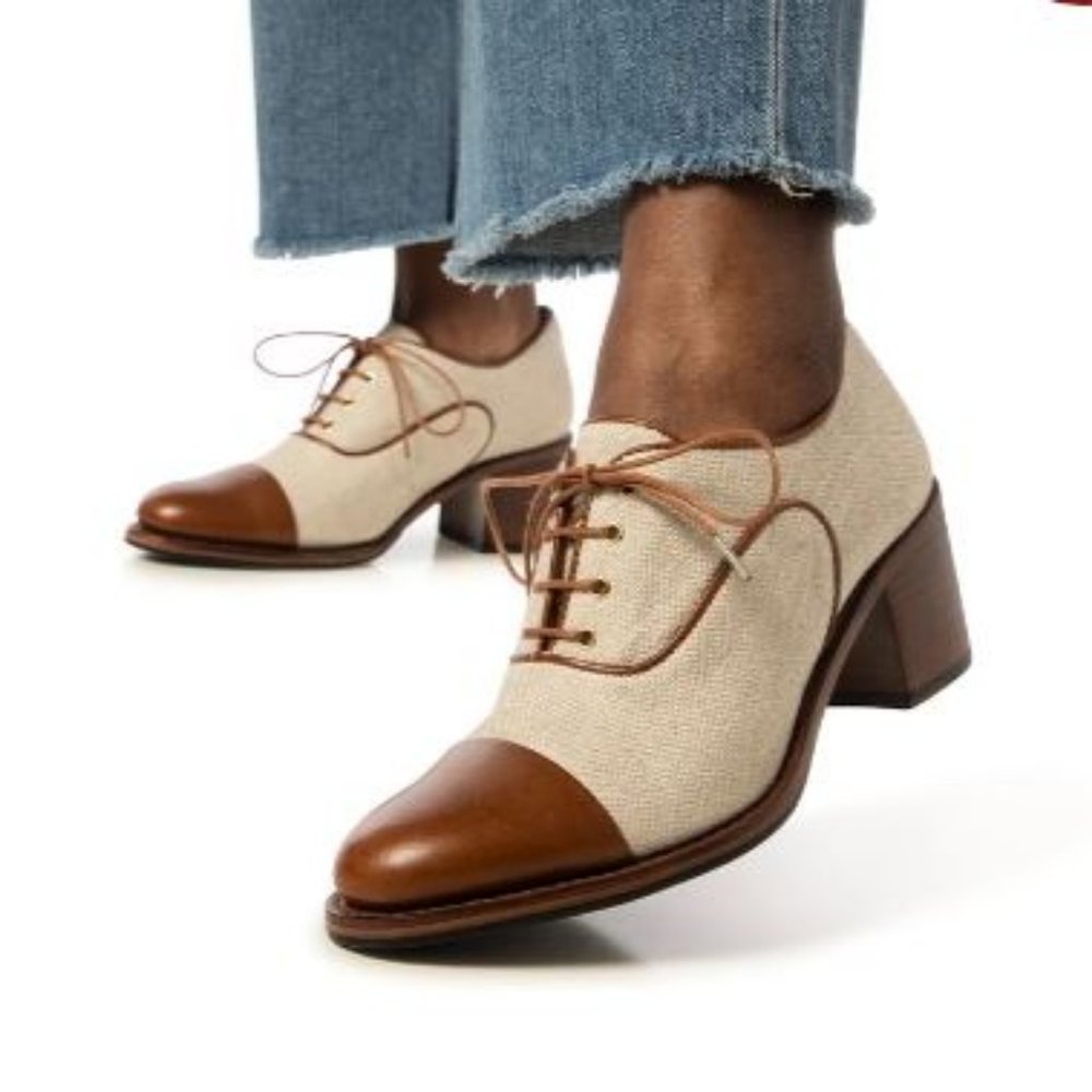 *SOLD*Office of Angela Scott Ms. Maisel heeled oxford 38 - Picture 2 of 12